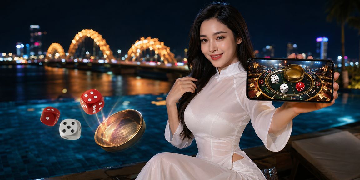 Người chơi tài xỉu tại Đà Nẵng với khung cảnh phố biển nhộn nhịp về đêm